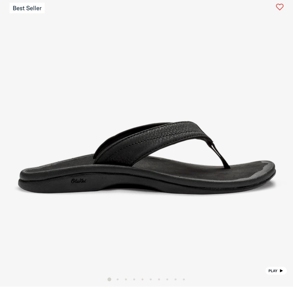 OluKai Women's Black Sandals